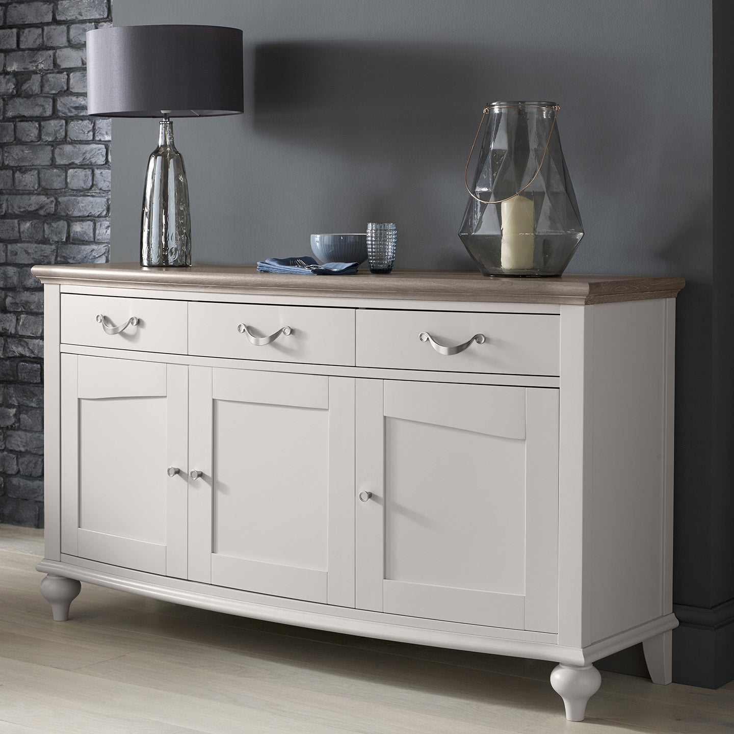 Montreux Large Sideboard - Soft Grey