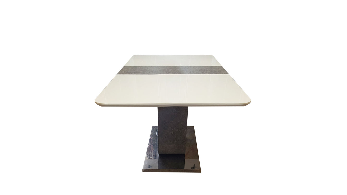 white 1.6m dining table