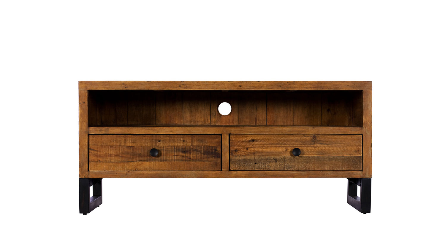 wooden tv unit rustic wood