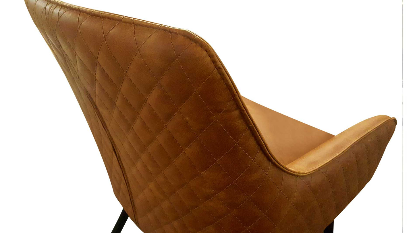 faux leather dining chair tan or grey