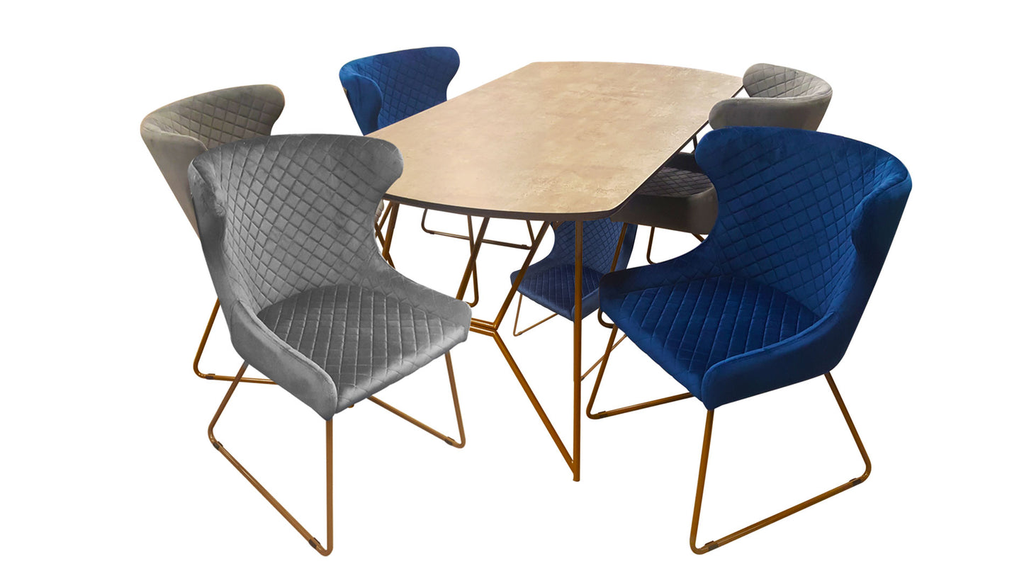 concrete dining table, 1.6m dining table orlando dining set