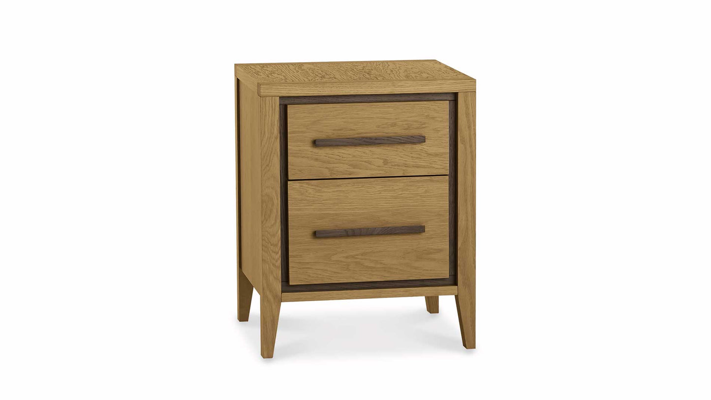 Ravi 2 Drawer Bedside Table