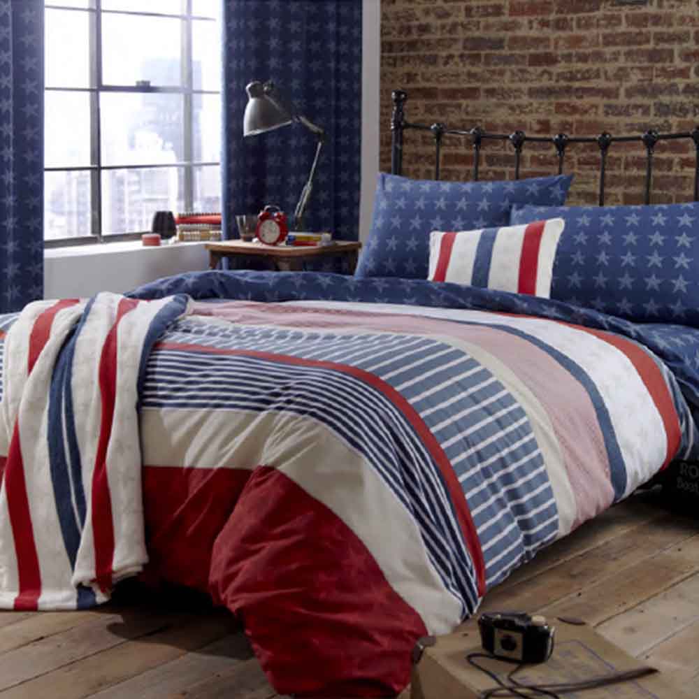 Stars & Stripes Duvet Set: Various Sizes