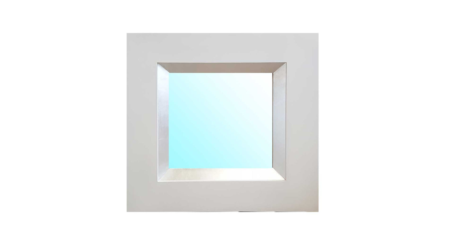 Urban White & Silver Mirror