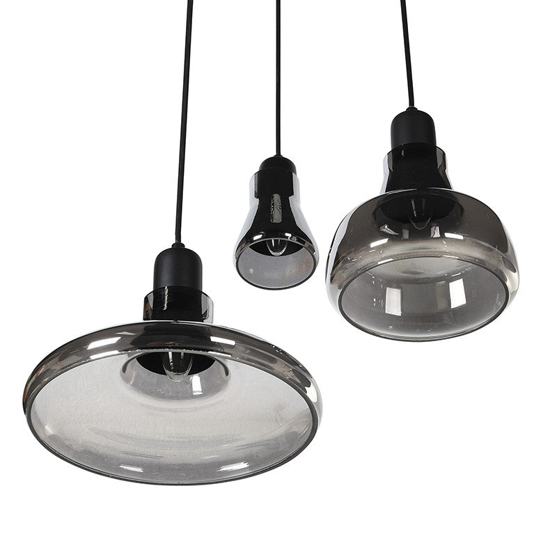 Mirrored Glass 3 Drop Pendant