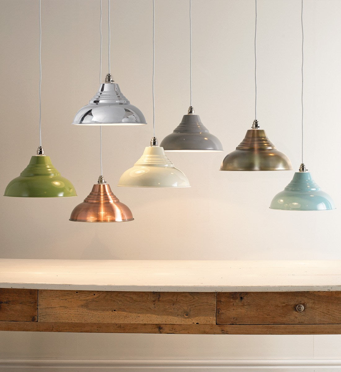 Vintage Chrome Easy-Fit Ceiling Pendant