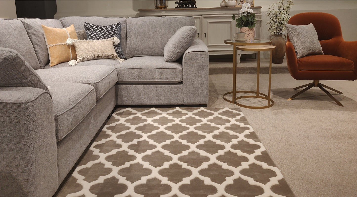 Moroccan Embossed Wool Rug - Various Colours