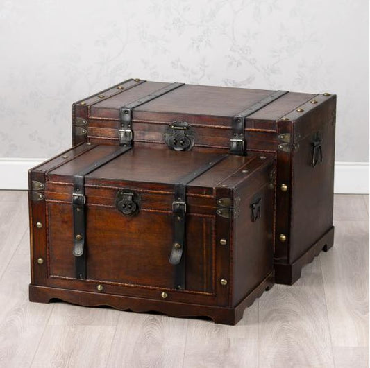 Pair Of Vintage Trunks