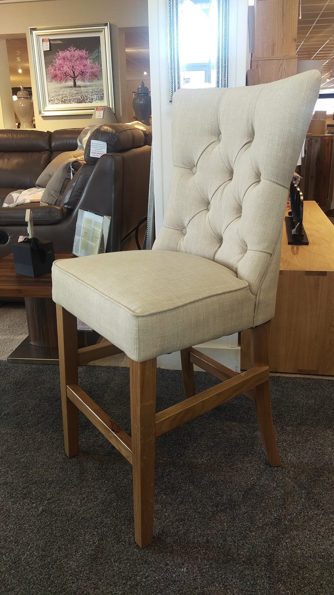 Zoe Bar Stool - Buttermilk