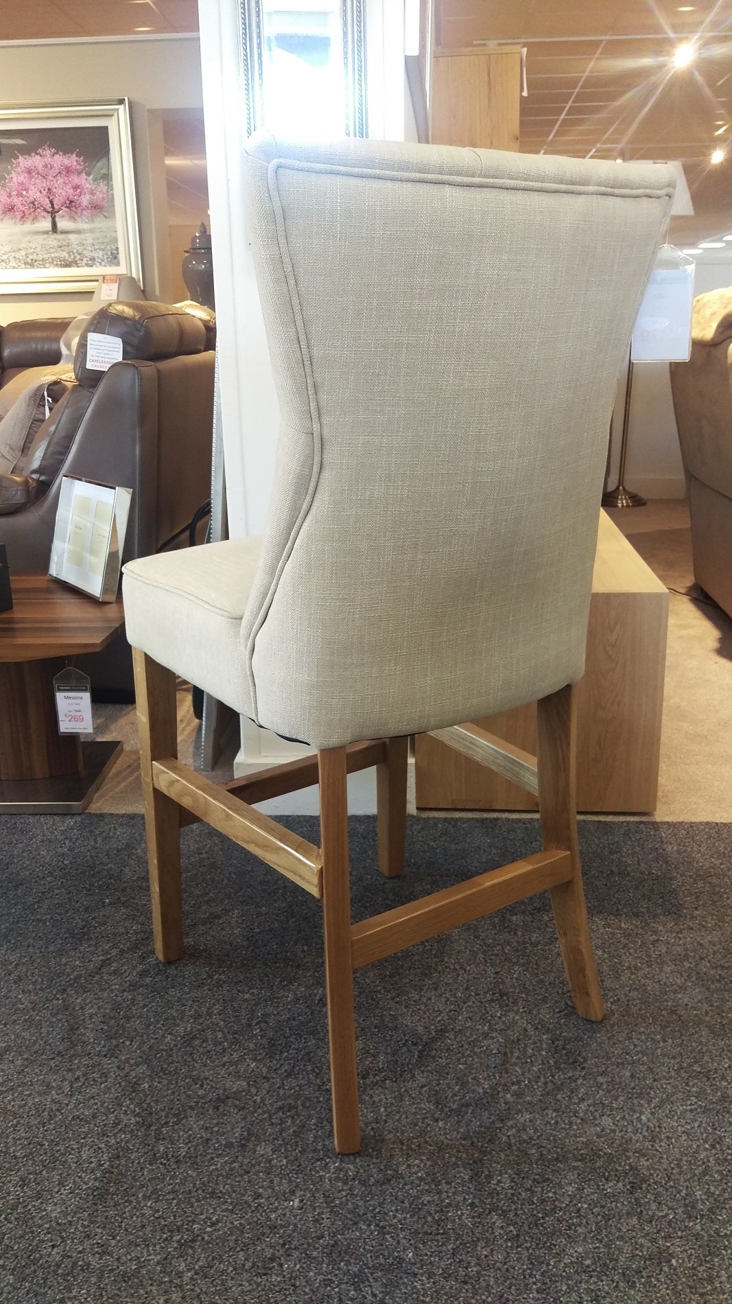 Zoe Bar Stool - Buttermilk