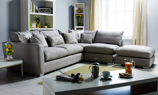Metro Corner Sofa with Combi Footstool