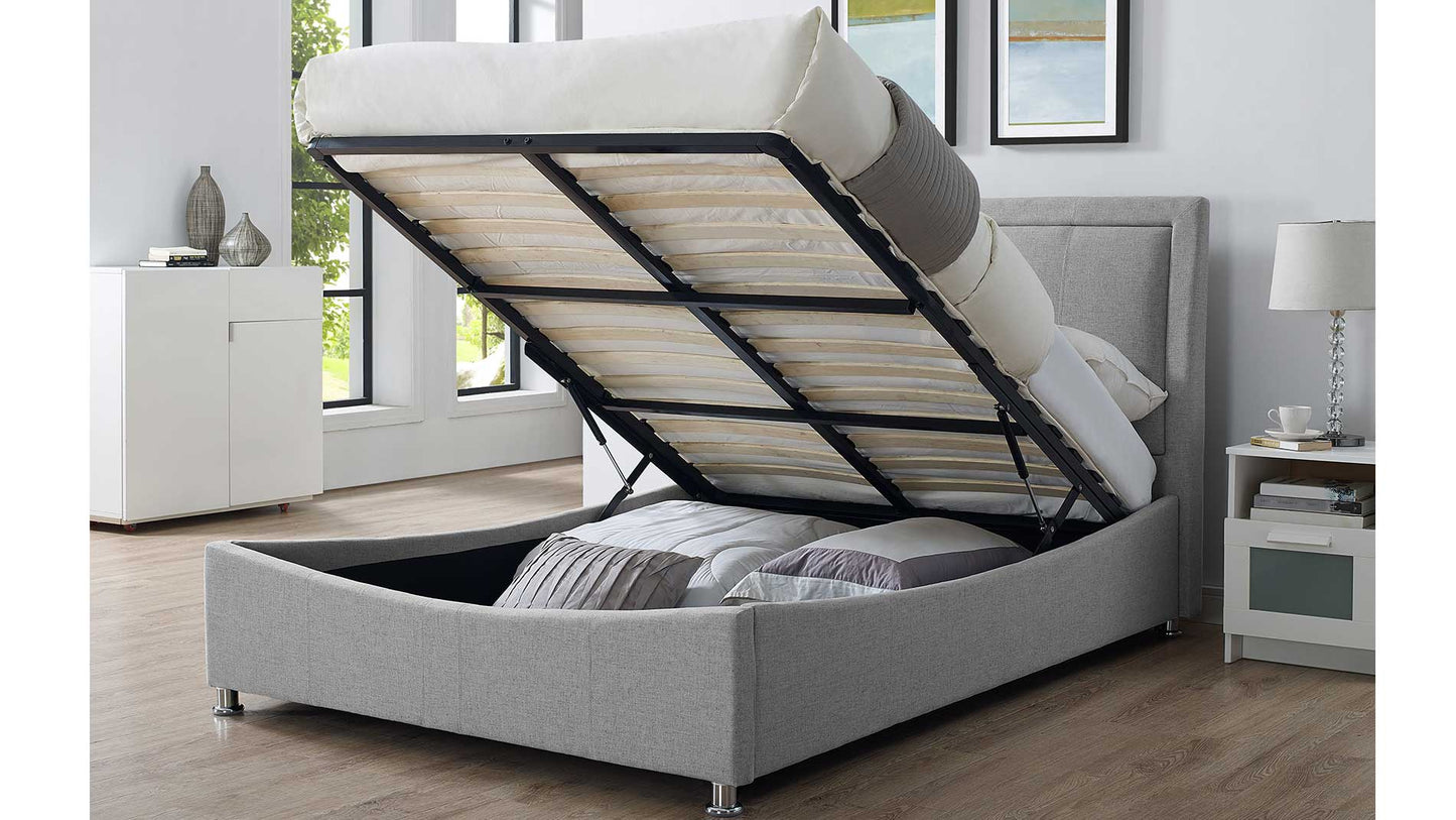 grey fabric ottoman bed frame king size ottoman bed double ottoman bed frame full opening