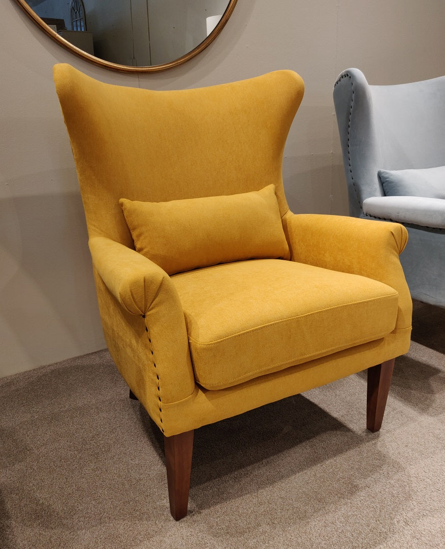 Myron Wing Chair Yellow
