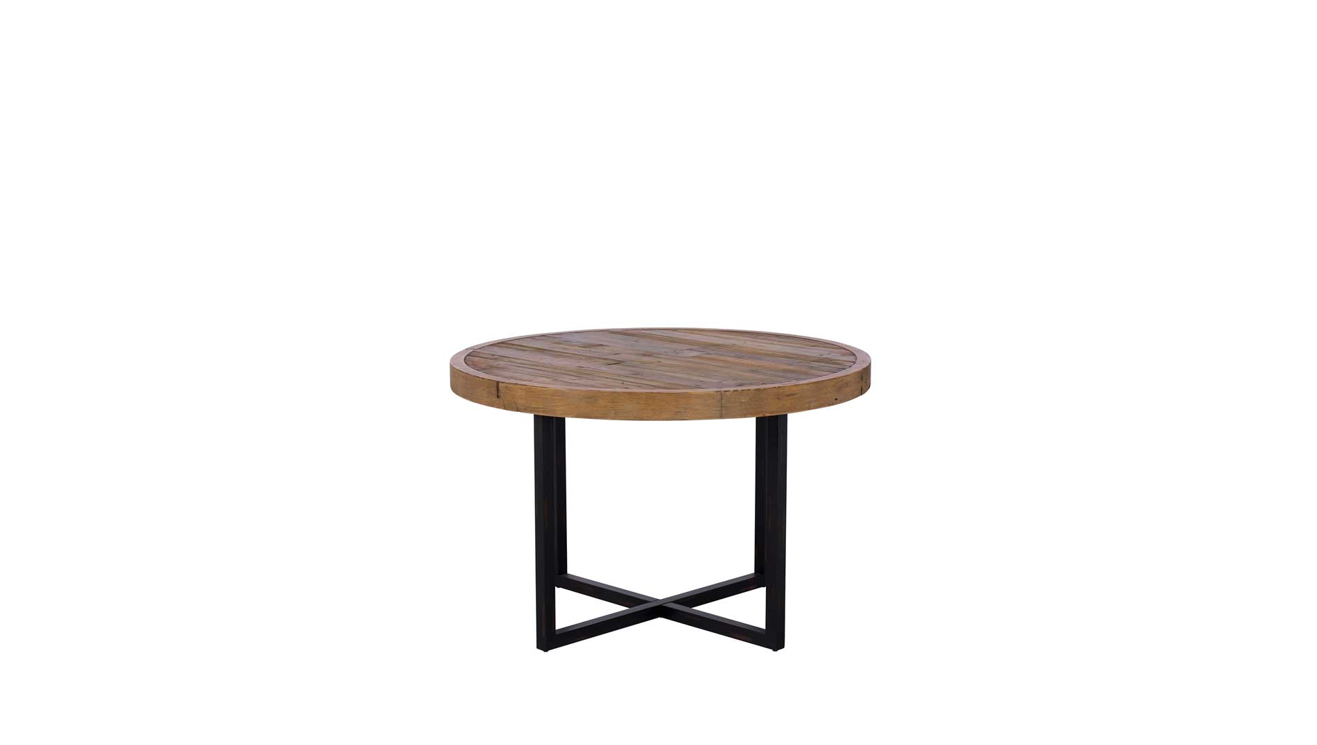 rustic wood round dining table