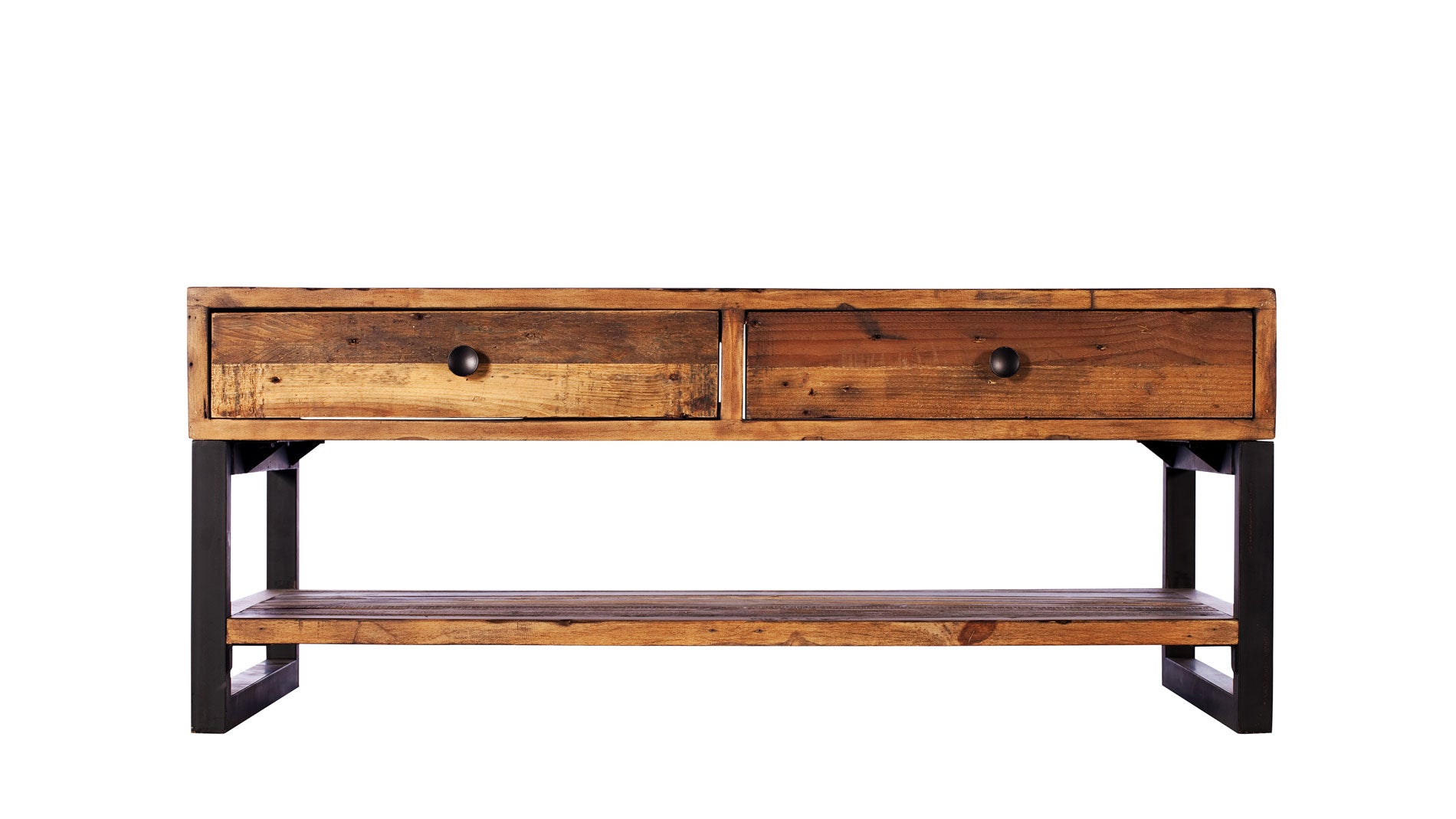 rustic wood coffee table