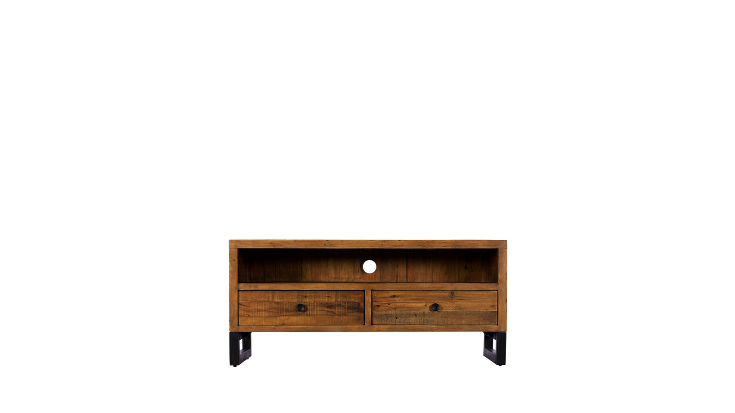 wooden tv unit rustic wood