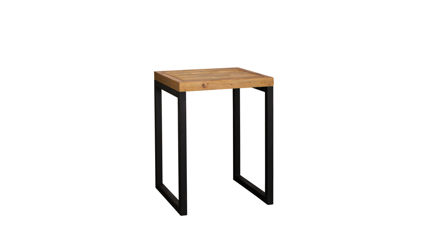 Square bar table rustic wood