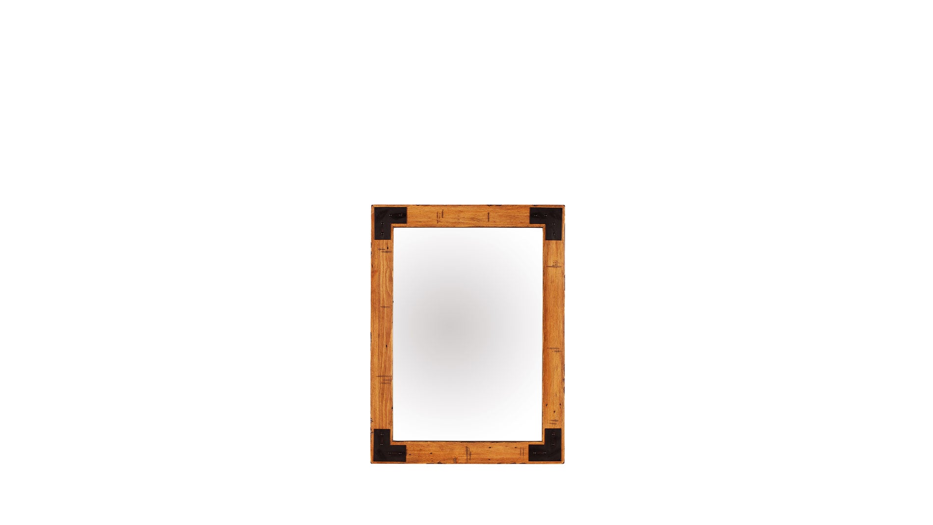Rustic wood wall mirror