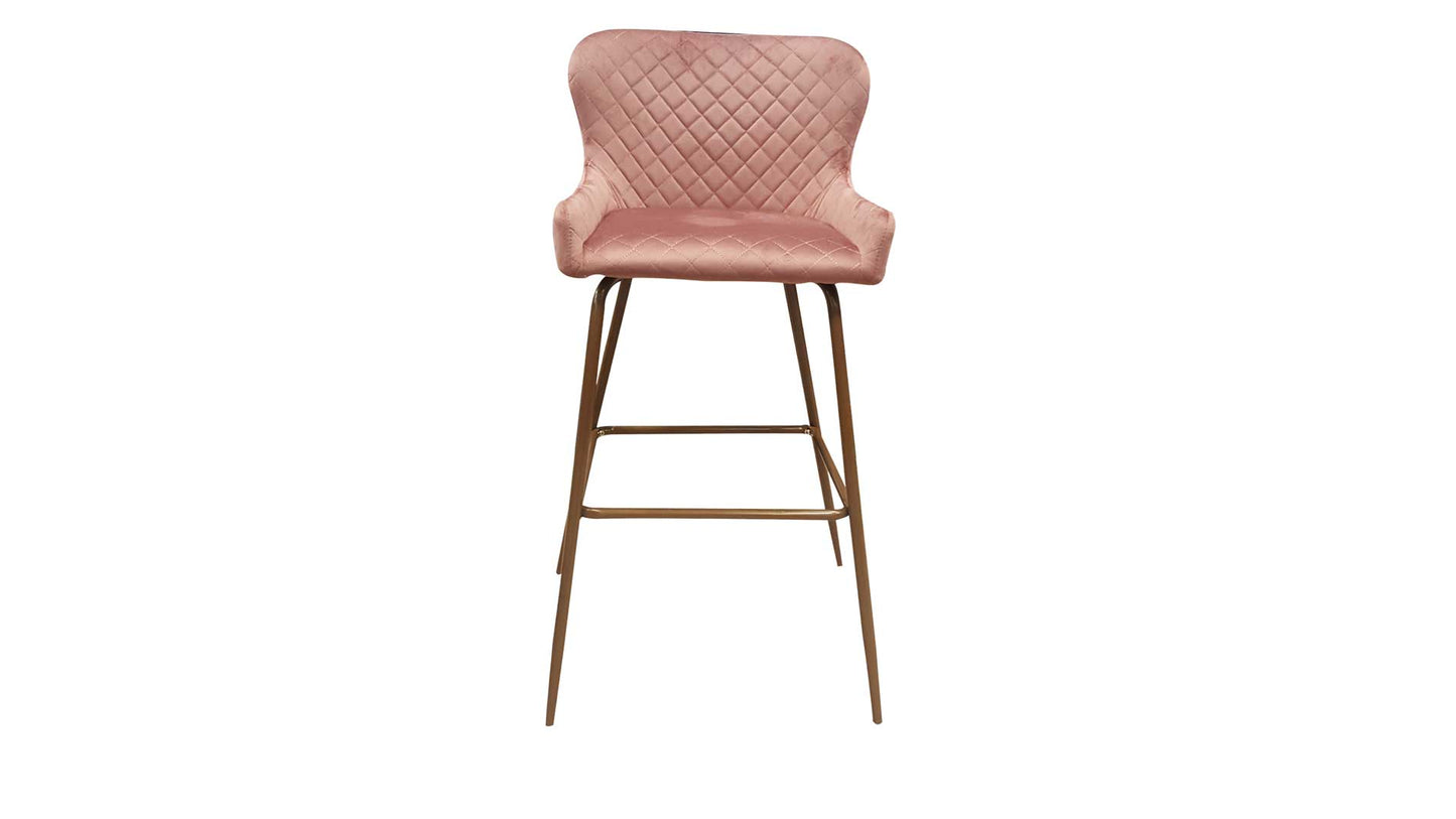 grey velvet counter chair blush navy