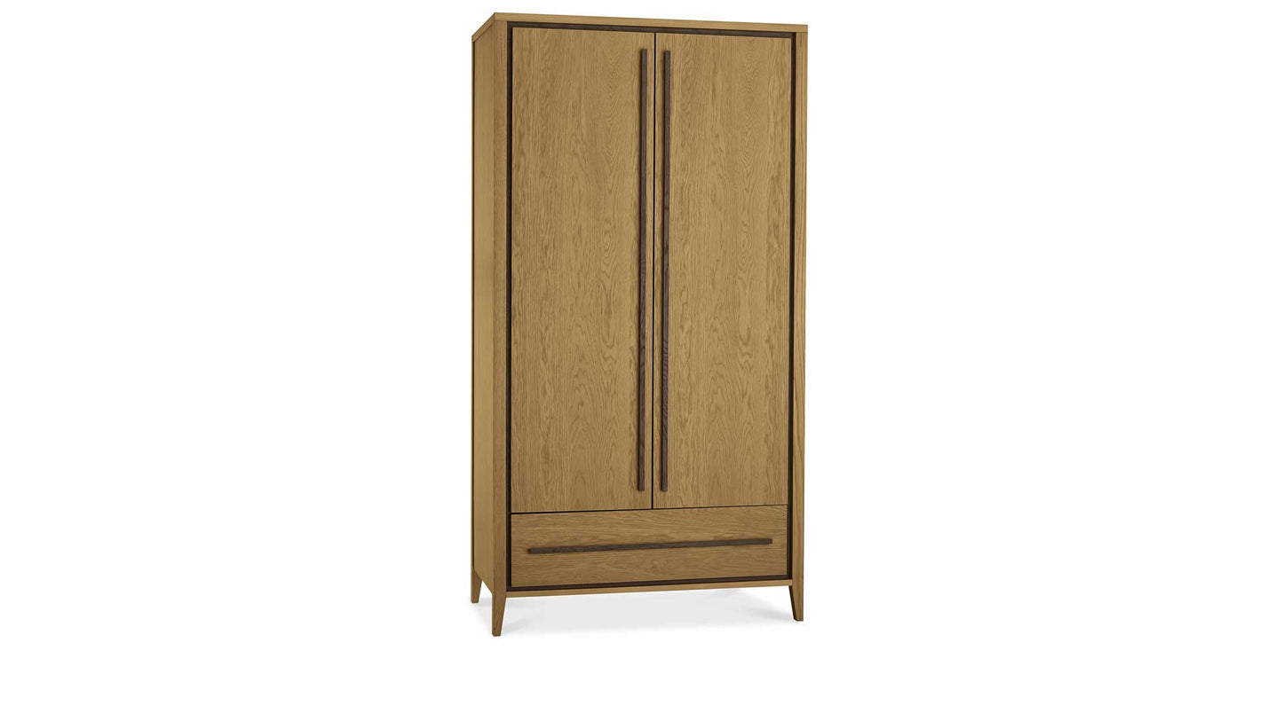 oak 2 door ardrobe