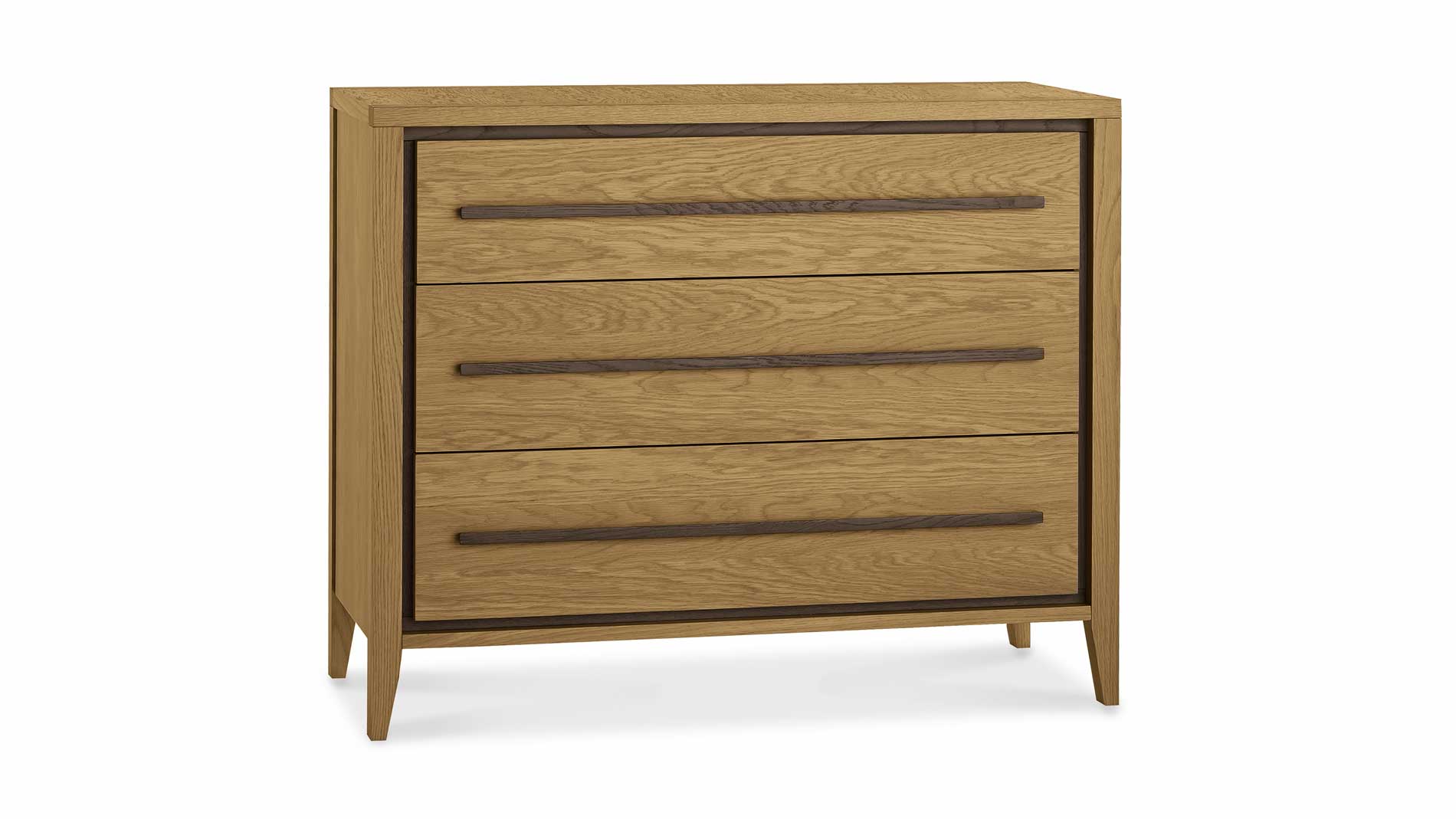 oak 3 door chest