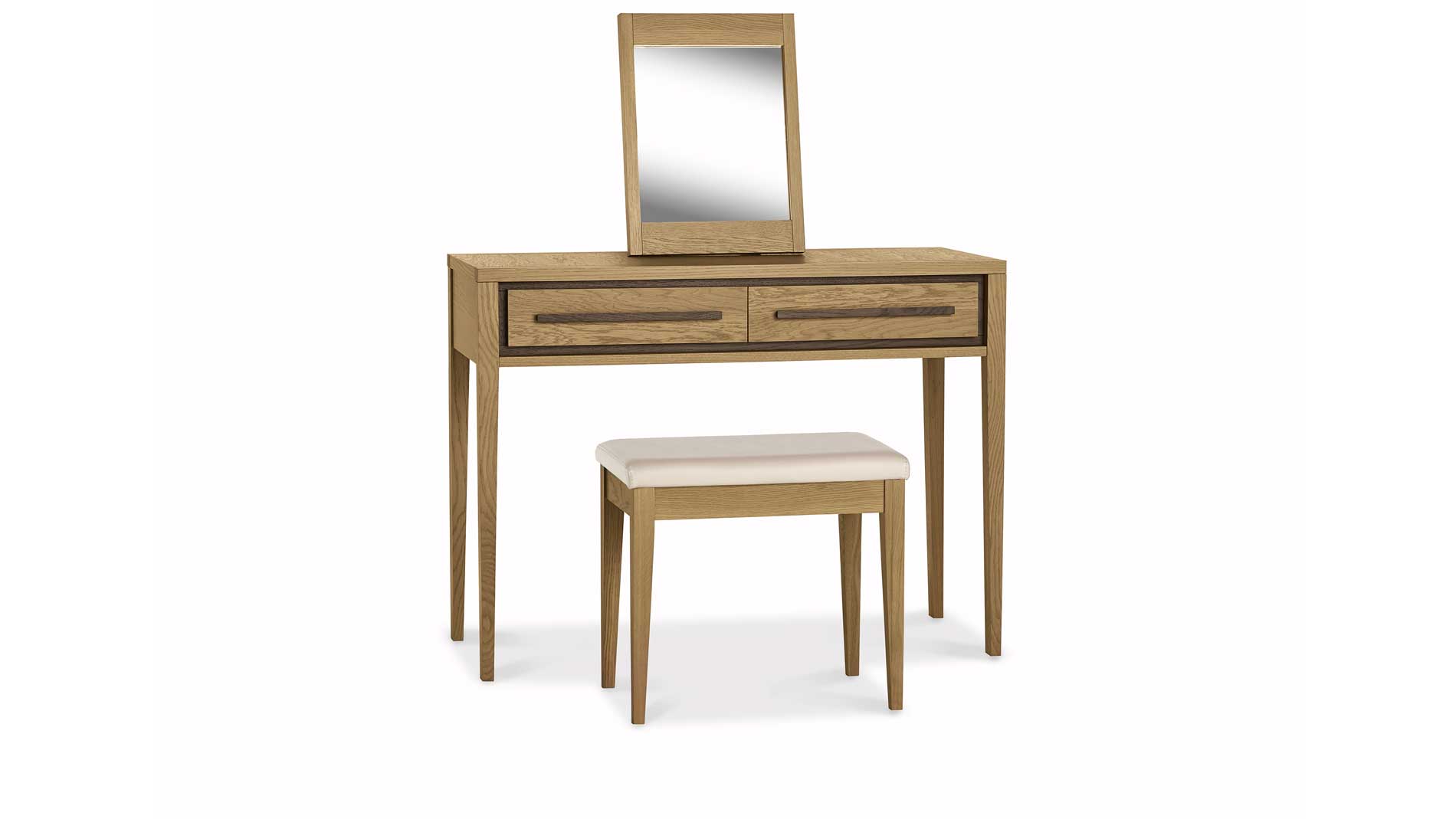 oak dressing table set