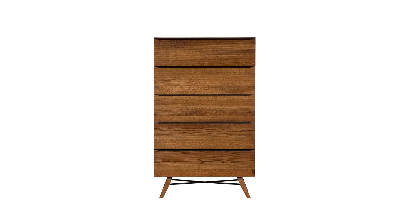 solid oak chest of drawers, modern tallboy chest