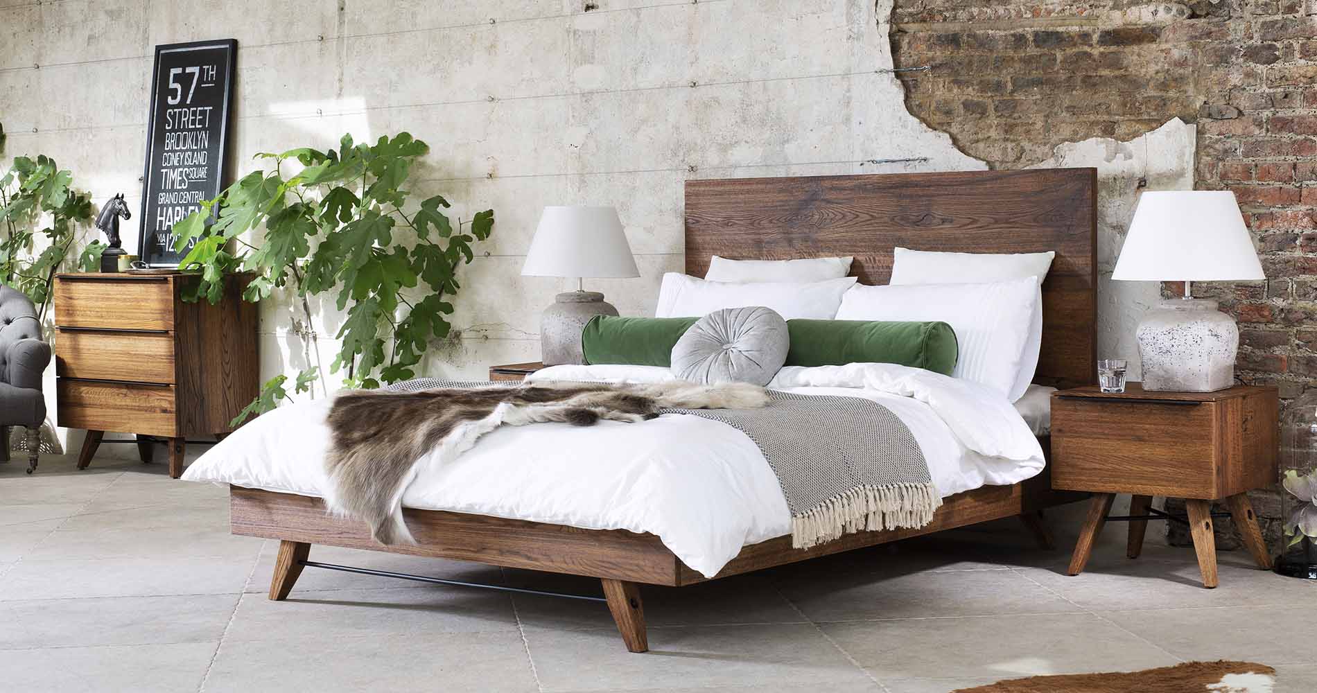 Naples oak bedroom range, modern bedroom furniture