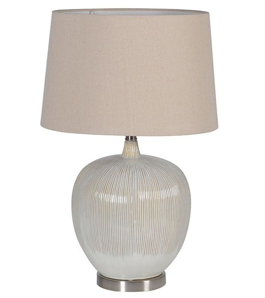 Rounded Beige Lamp