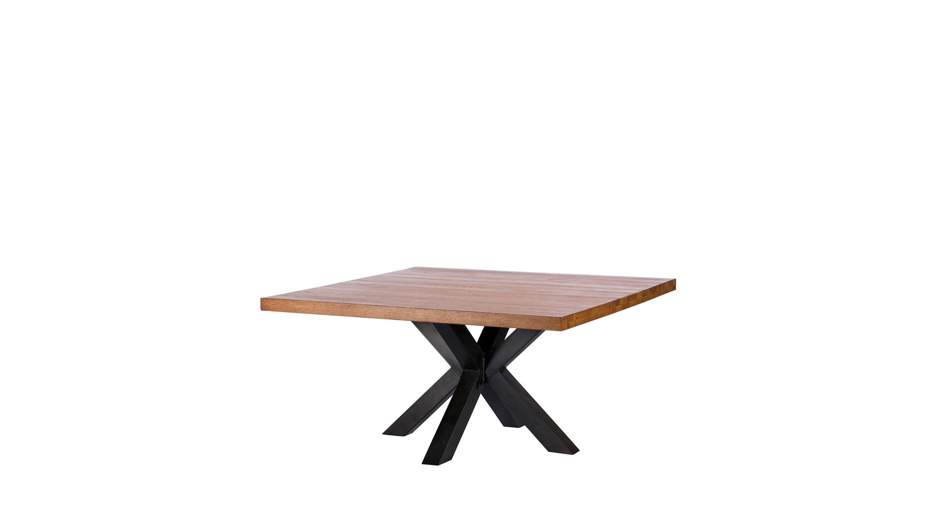 1.5m solid oak square dining table
