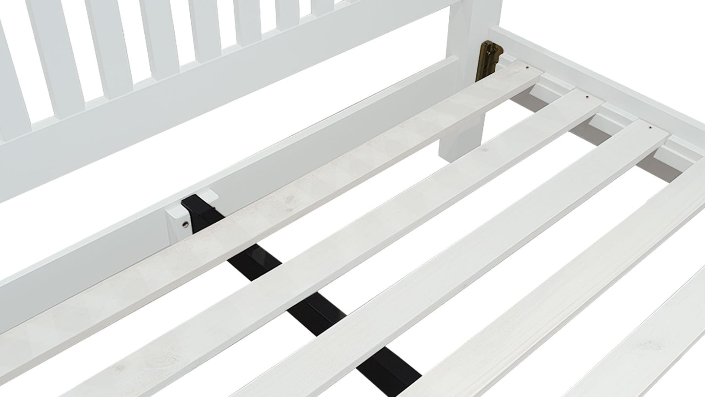 strong wooden bed frame