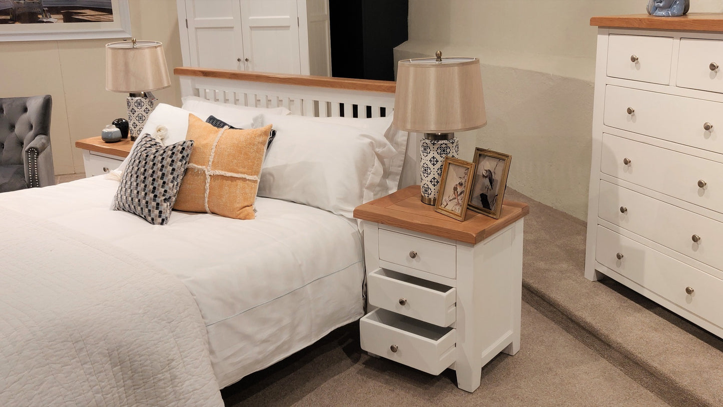 Somerset 3 Drawer Bedside Table