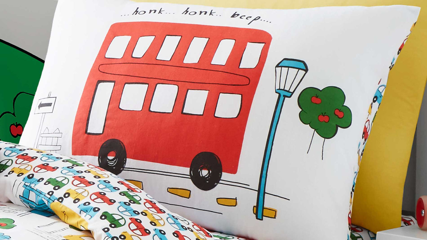 kids transport duvet set bus carkids transport duvet set bus car