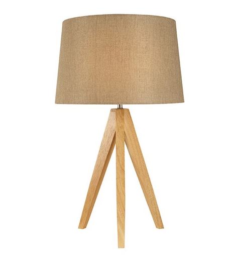 Tripod Taupe Table Lamp