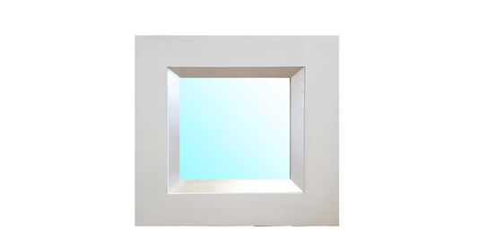 Urban White & Silver Mirror