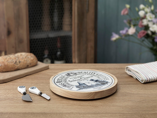 Rotating Cheese Board With 4 Knives