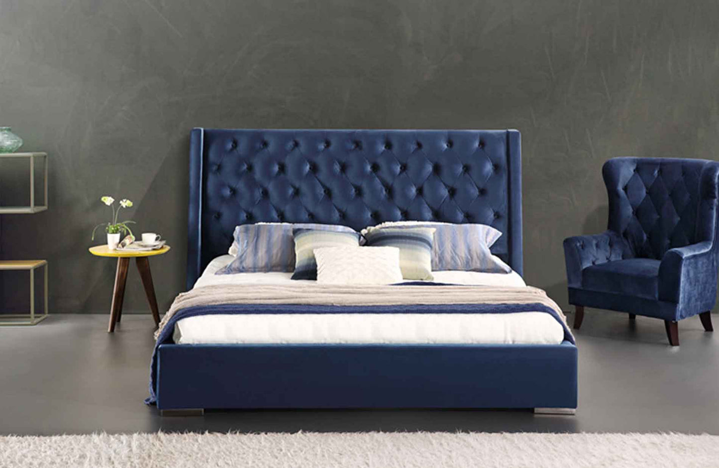 Victoria 6ft Super King Velvet Bed Frame