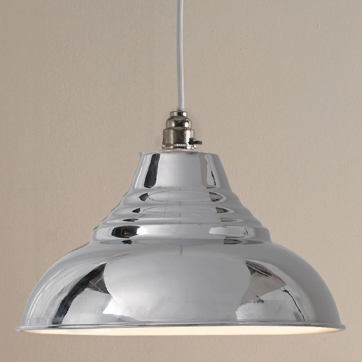 Vintage Chrome Easy-Fit Ceiling Pendant
