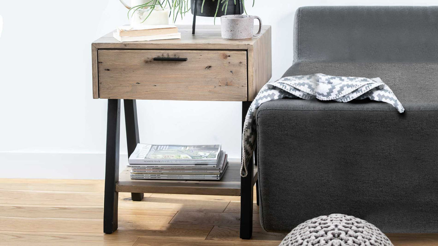 rustic lamp table, lamp table