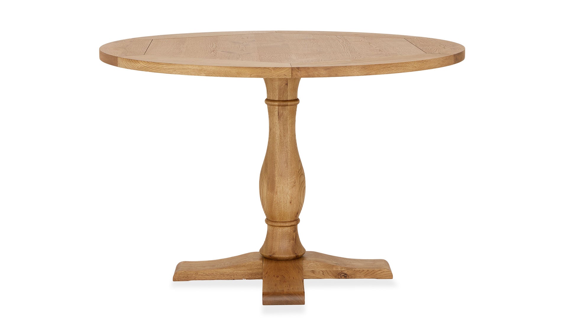 Rustic solid oak round dining table circular dining table