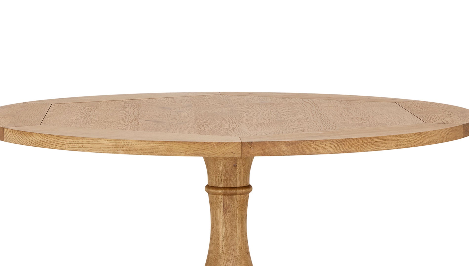 Rustic solid oak round dining table circular dining table