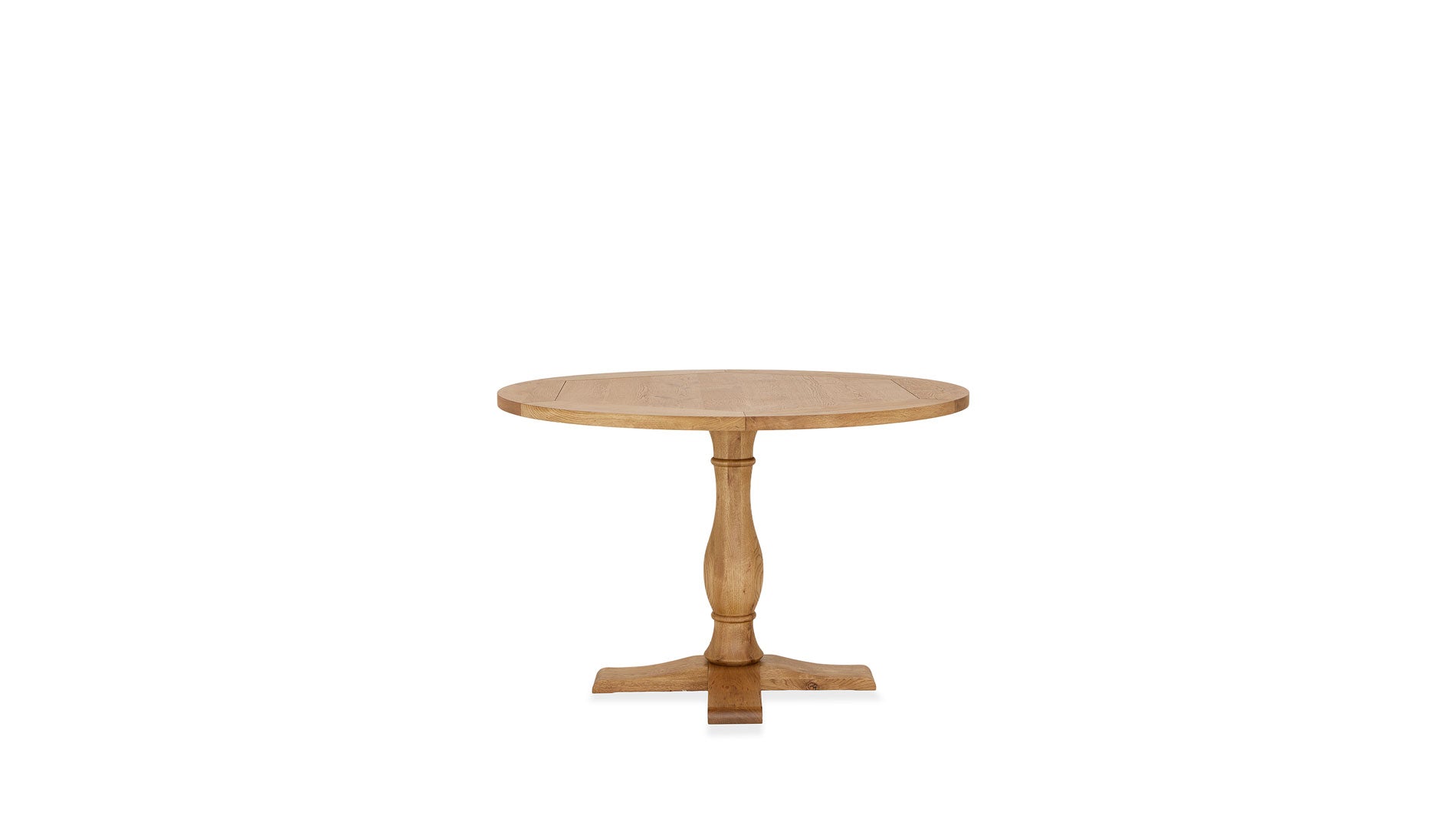Rustic solid oak round dining table circular dining table