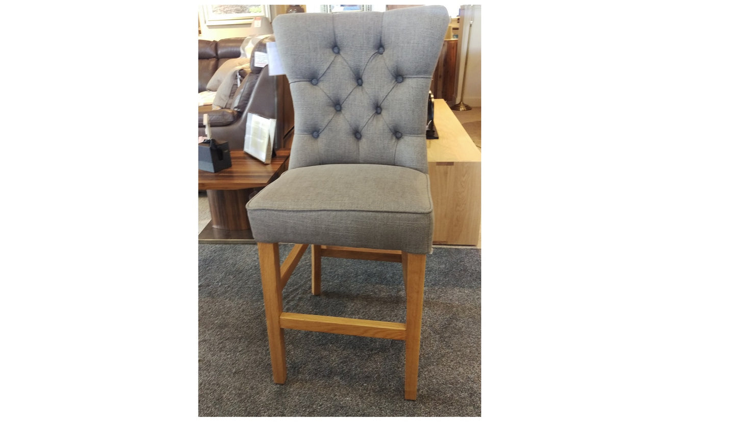 Zoe Bar Stool - Light Grey