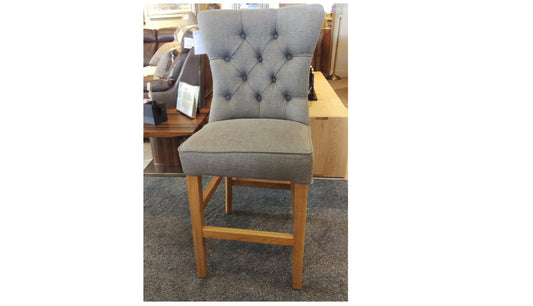 Zoe Bar Stool - Light Grey