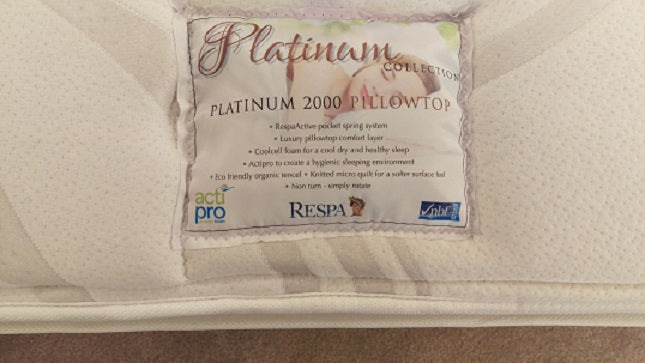 Respa Platinum 2000 3ft Single Mattress